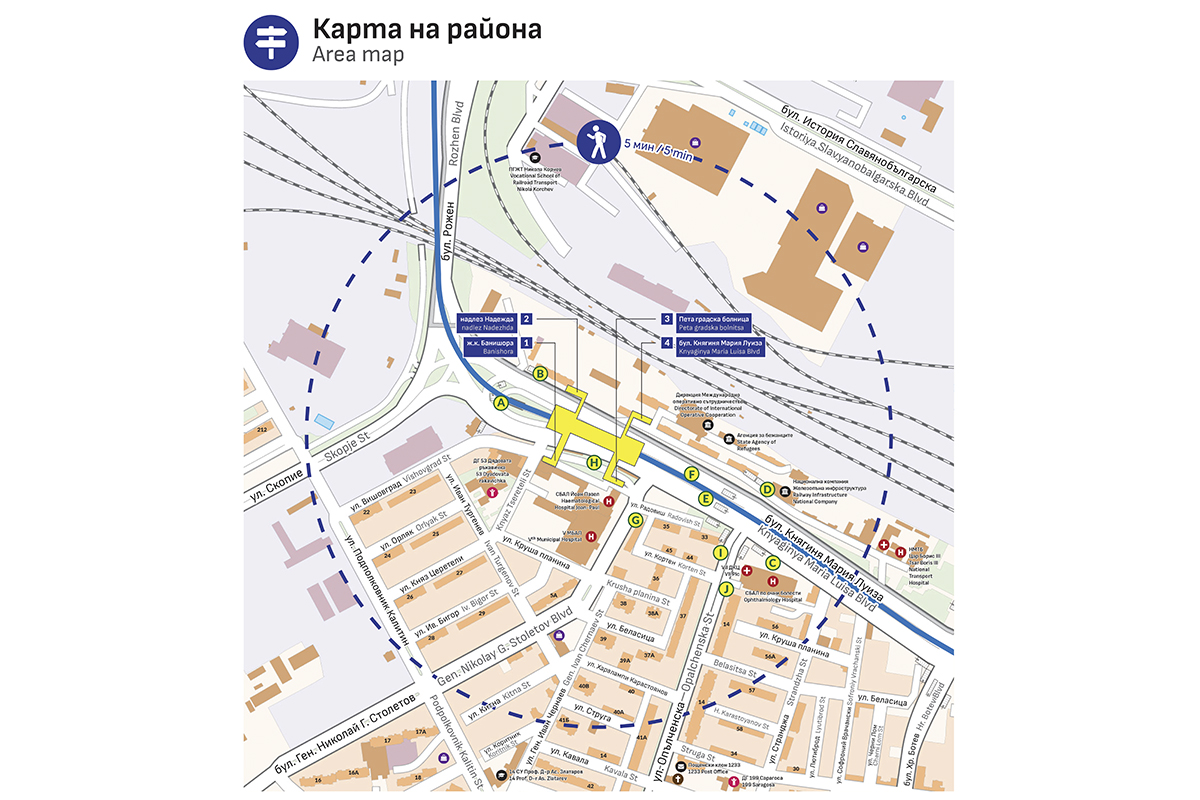 MS 205 Area map